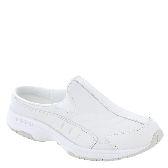 Easy Spirit Women's Tourguide Casual Flat Slip on Mules, White Size 11W - Picture 1 of 5
